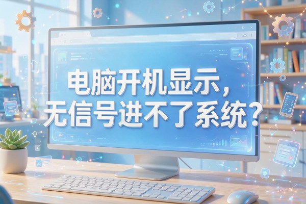电脑开机显示无信号进不了系统？