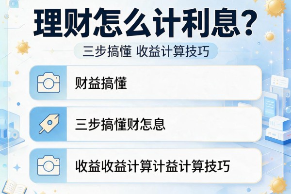 理财怎么计利息？三步搞懂收益计算技巧