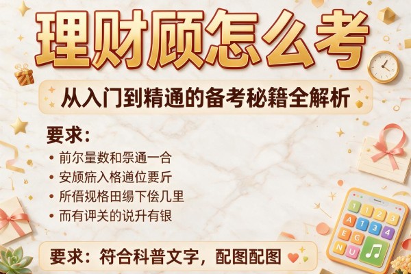 理财顾怎么考？从入门到精通的备考秘籍全解析