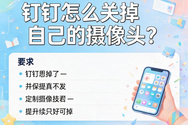 钉钉怎么关掉自己的摄像头？