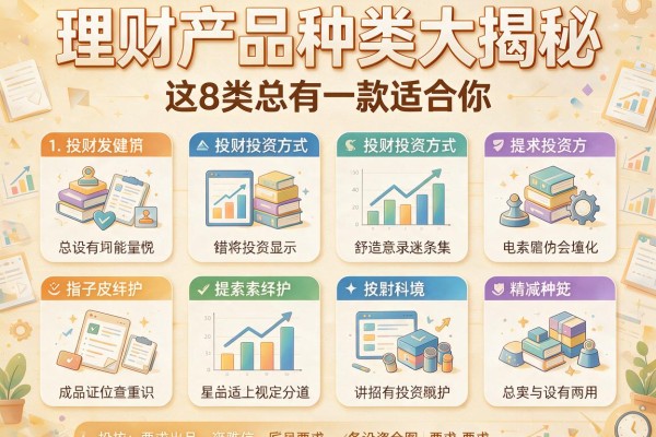 理财产品种类大揭秘：这8类投资方式总有一款适合你