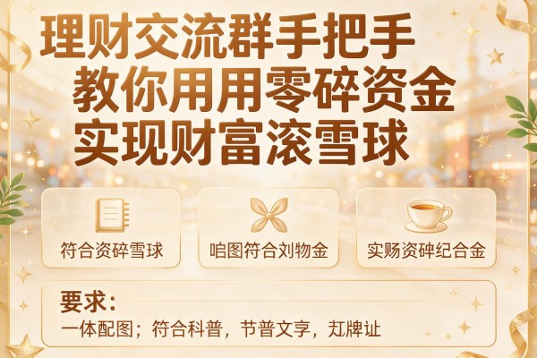 理财交流群手把手教你用零碎资金实现财富滚雪球