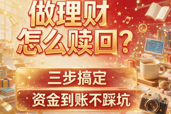 做理财怎么赎回？三步搞定资金到账不踩坑