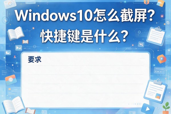 Windows10怎么截屏？快捷键是什么？