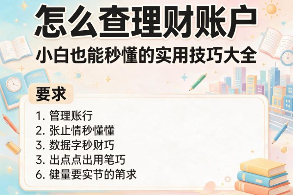 怎么查理财账户：小白也能秒懂的实用技巧大全