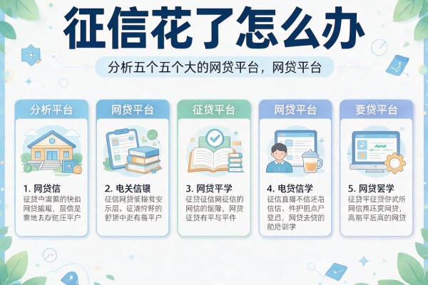征信花了怎么办，分析五个大的网贷平台