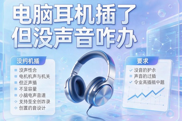 电脑耳机插了但没声音咋办