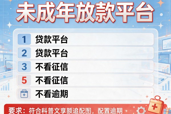 未成年放款平台，介绍五个贷款平台不看征信不看逾期