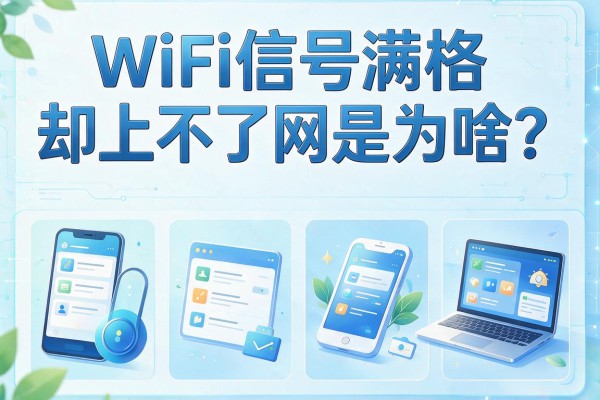 WiFi信号满格却上不了网是为啥？