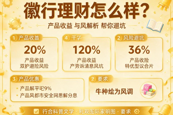 徽行理财怎么样？产品收益与风险解析帮你避坑
