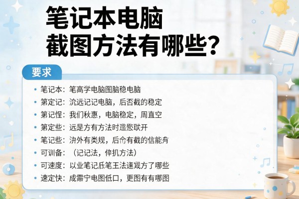 笔记本电脑截图方法有哪些？
