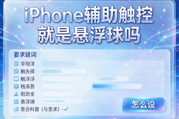 iPhone辅助触控就是悬浮球吗 怎么设