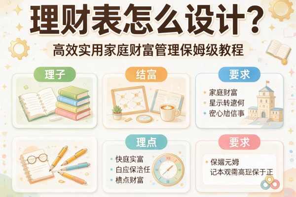 理财表怎么设计？高效实用的家庭财富管理保姆级教程