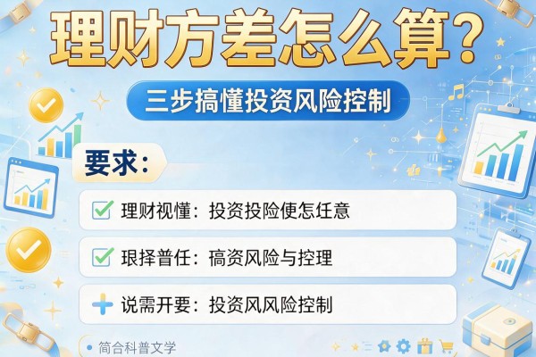 理财方差怎么算？三步搞懂投资风险控制