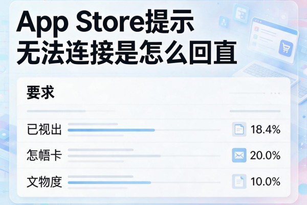 App Store提示无法连接是怎么回事？