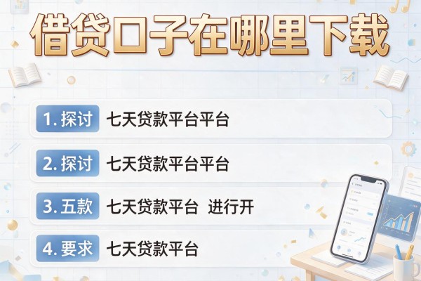 借贷口子在哪里下载，探讨五款七天贷款平台