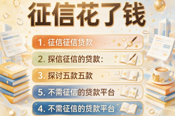 征信花了钱，探讨五款不需征信的贷款平台