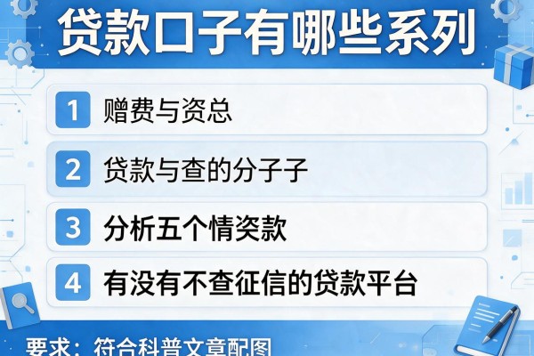 贷款口子有哪些系列，分析五个有没有不查征信的贷款平台
