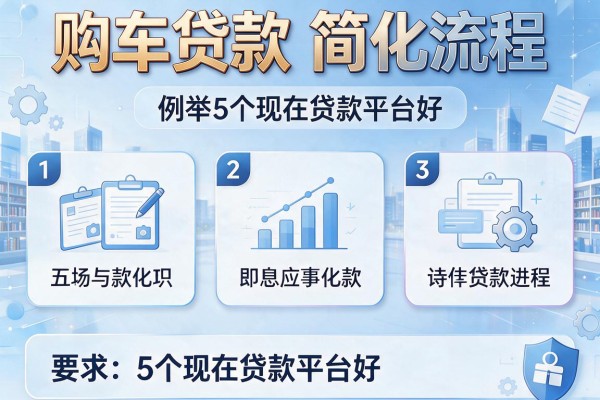 购车贷款简化流程，例举5个现在贷款平台好