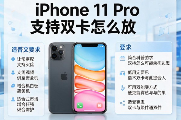iPhone 11 Pro支持双卡怎么放？