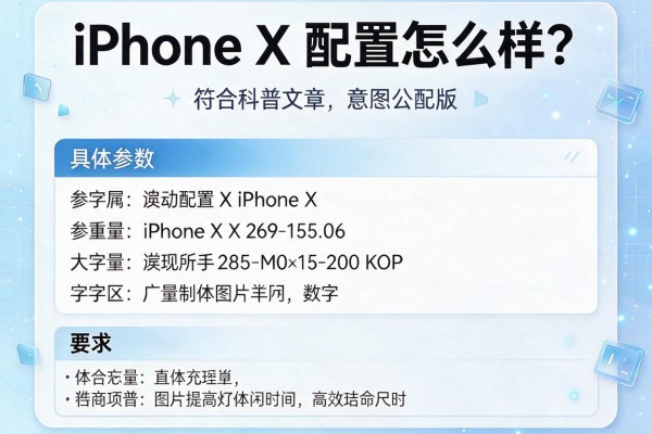 iPhone X配置怎么样？具体参数？