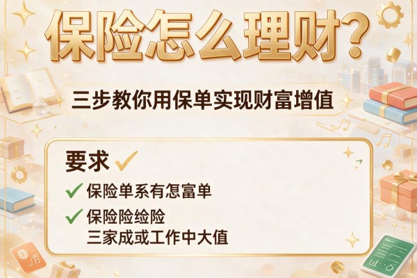 保险怎么理财？三步教你用保单实现财富增值