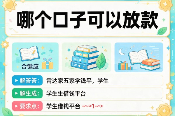 哪个口子可以放款，解答五家学生借钱平台