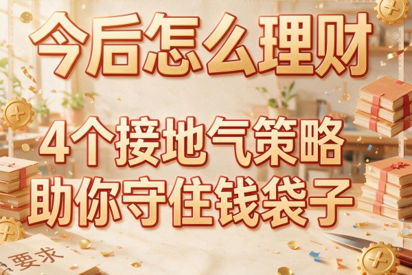 今后怎么理财：4个接地气策略助你守住钱袋子