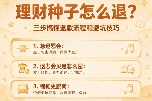 理财种子怎么退？三步搞懂退款流程和避坑技巧