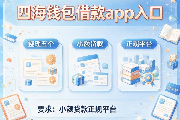 四海钱包借款app入口，整理五个小额贷款正规平台