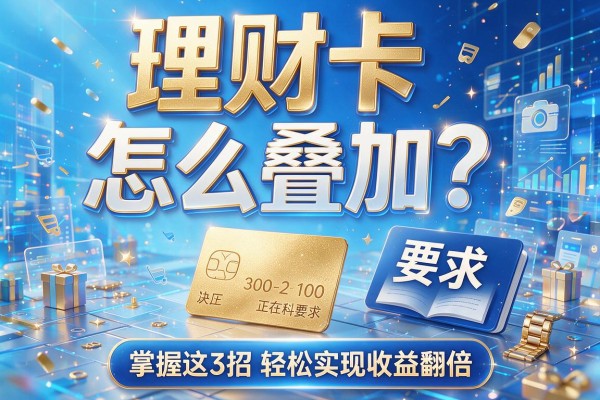 理财卡怎么叠加？掌握这3招轻松实现收益翻倍