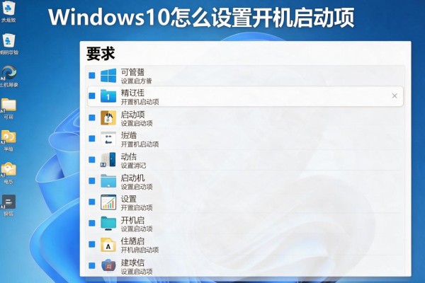 Windows10怎么设置开机启动项？