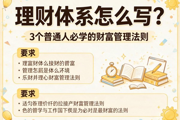 理财体系怎么写？3个普通人必学的财富管理法则