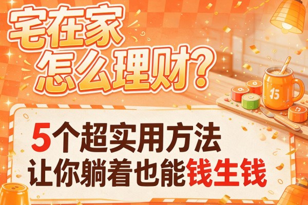 宅在家怎么理财？5个超实用方法让你躺着也能钱生钱