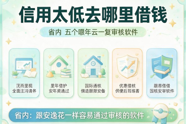 信用太低去哪里借钱，省内五个跟安逸花一样容易通过审核的软件