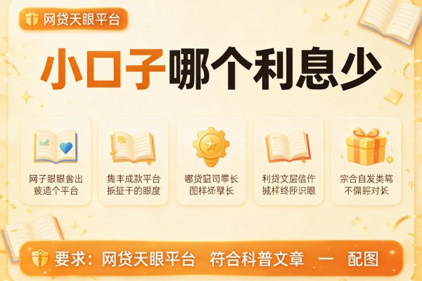 小口子哪个利息少，探讨五款网贷天眼平台