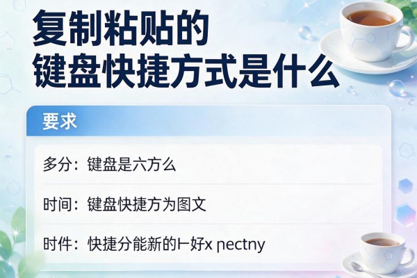 复制粘贴的键盘快捷方式是什么