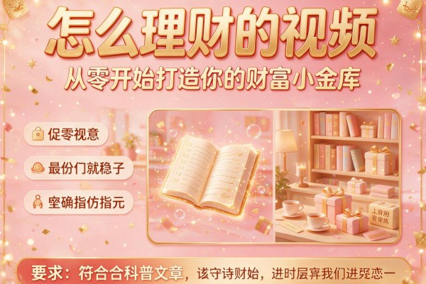 怎么理财的视频：从零开始打造你的财富小金库