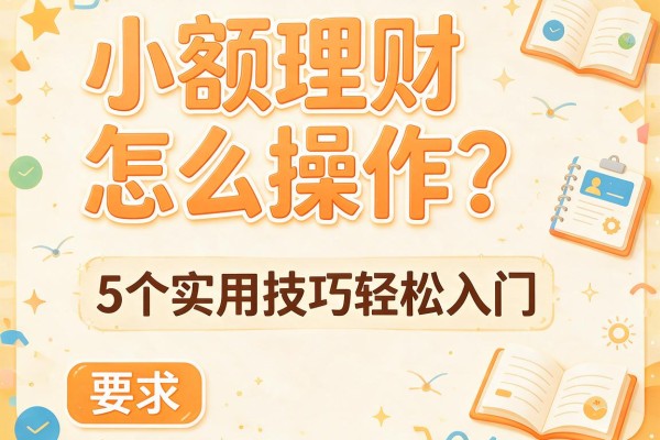 小额理财怎么操作？5个实用技巧轻松入门