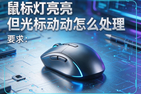 鼠标灯亮但光标不动怎么处理