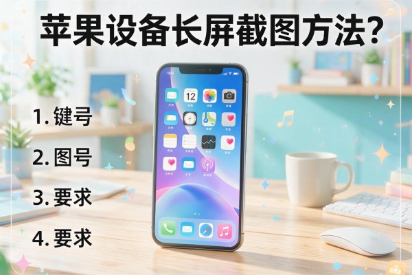 苹果设备长屏截图方法？