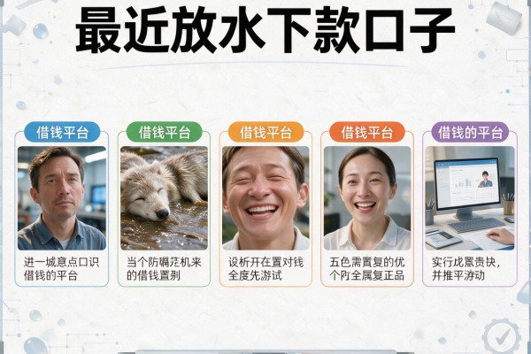 最近放水下款口子，分析五个借钱的平台