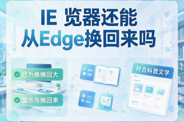 IE浏览器还能从Edge换回来吗？
