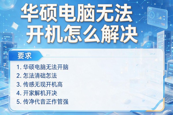 华硕电脑无法开机怎么解决？