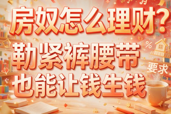 房奴怎么理财：勒紧裤腰带也能让钱生钱
