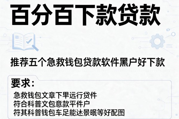 百分百下款贷款，推荐五个急救钱包贷款软件黑户好下款