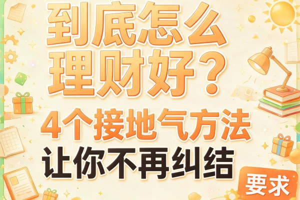 到底怎么理财好？这4个接地气方法让你不再纠结