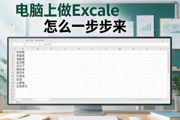 电脑上做Excel表格怎么一步步来？
