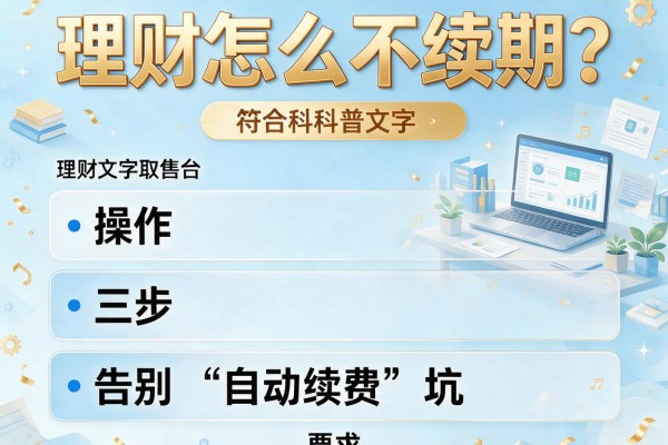 理财怎么不续期？三步操作告别“自动续费”坑