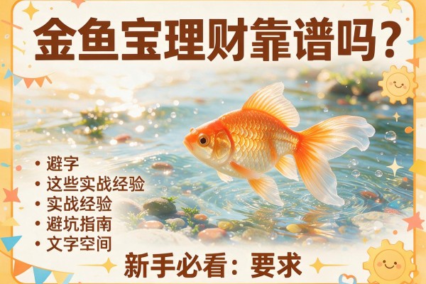 金鱼宝理财靠谱吗？这些实战经验和避坑指南新手必看